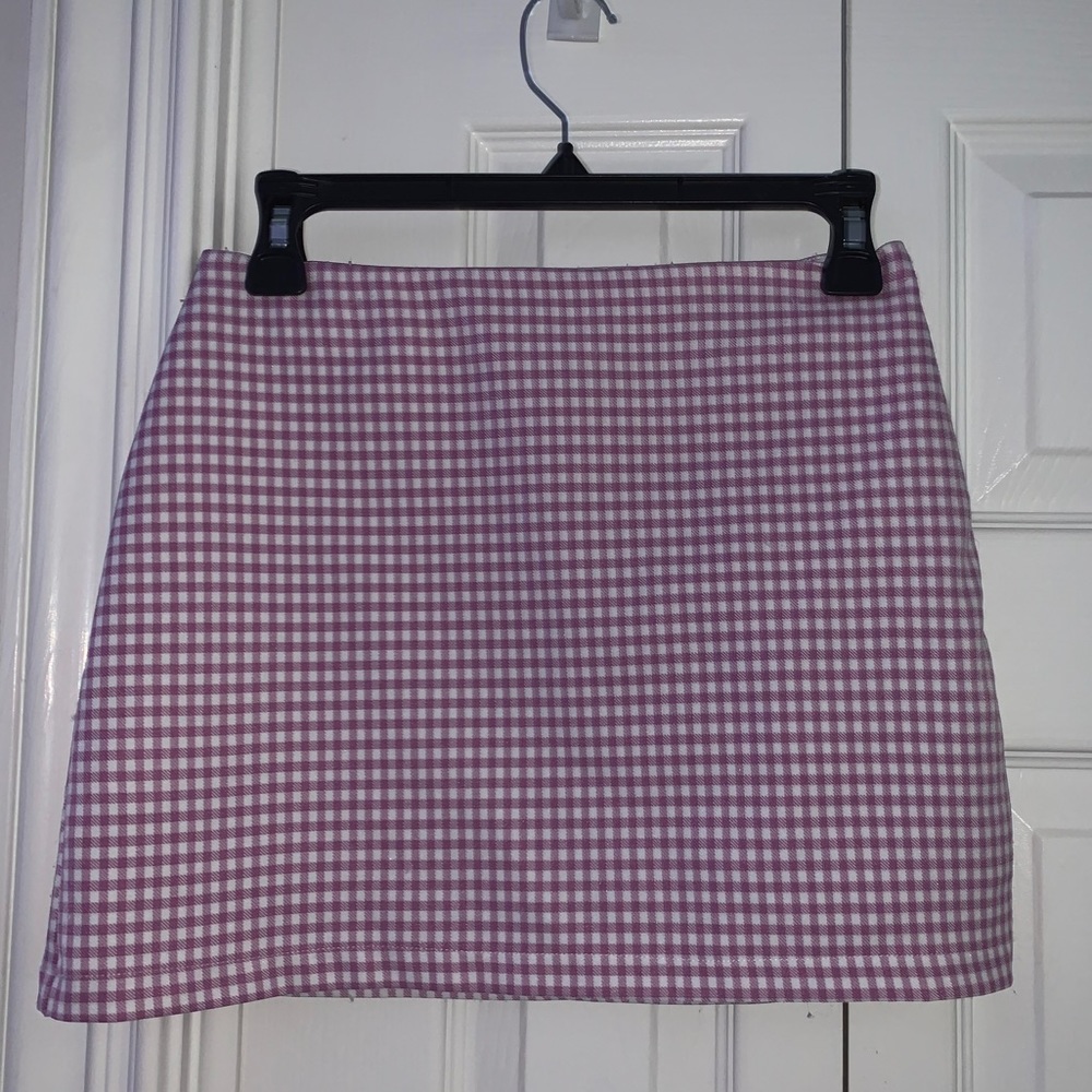 Urban outfitter purple checkered skirt